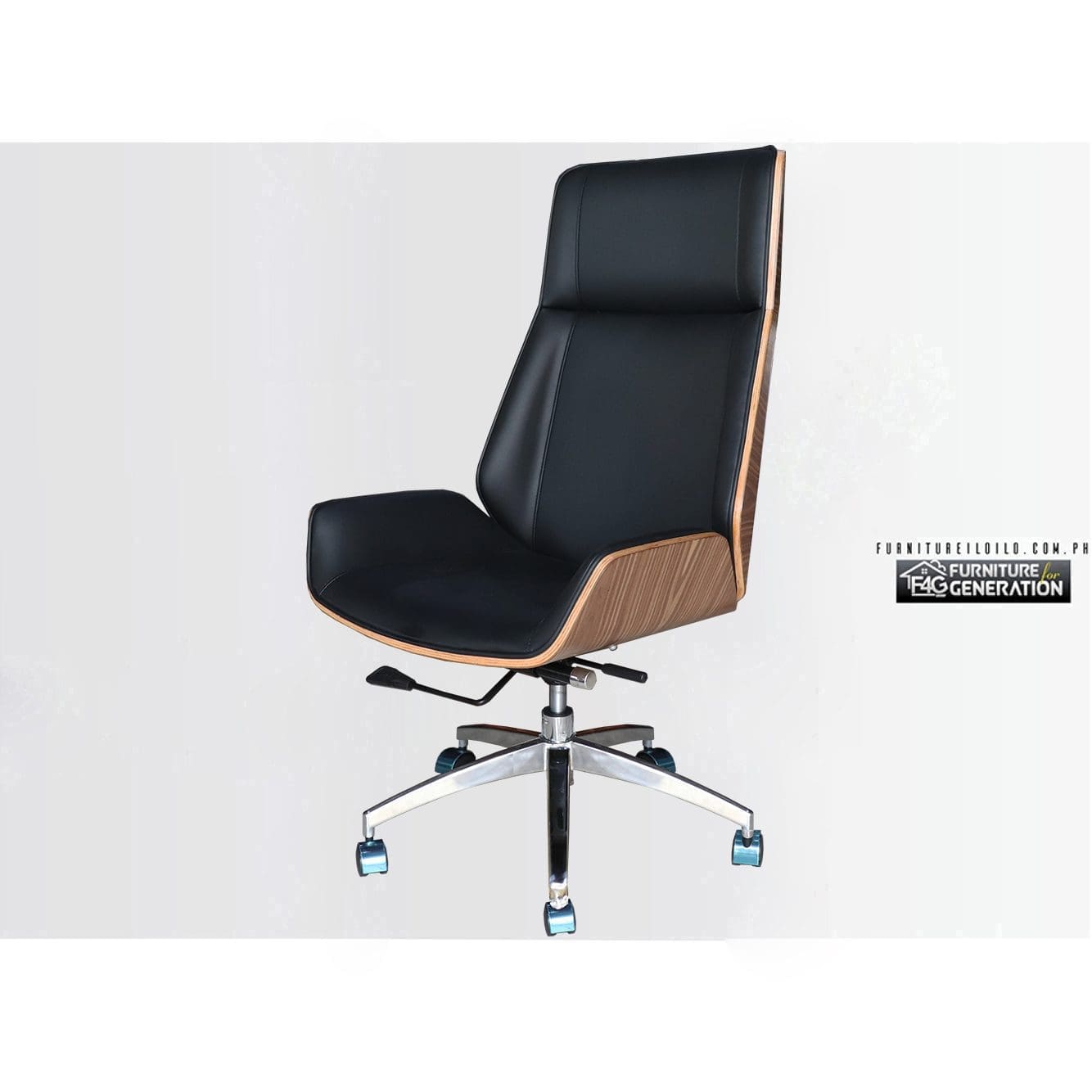 Shantel Bentwood Office Chair Executive Black