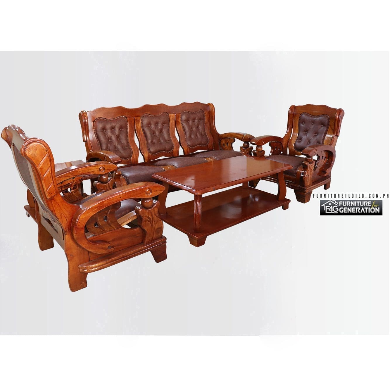 Deidas Wooden Sofa Set, Wood Sofa Wood Sofa