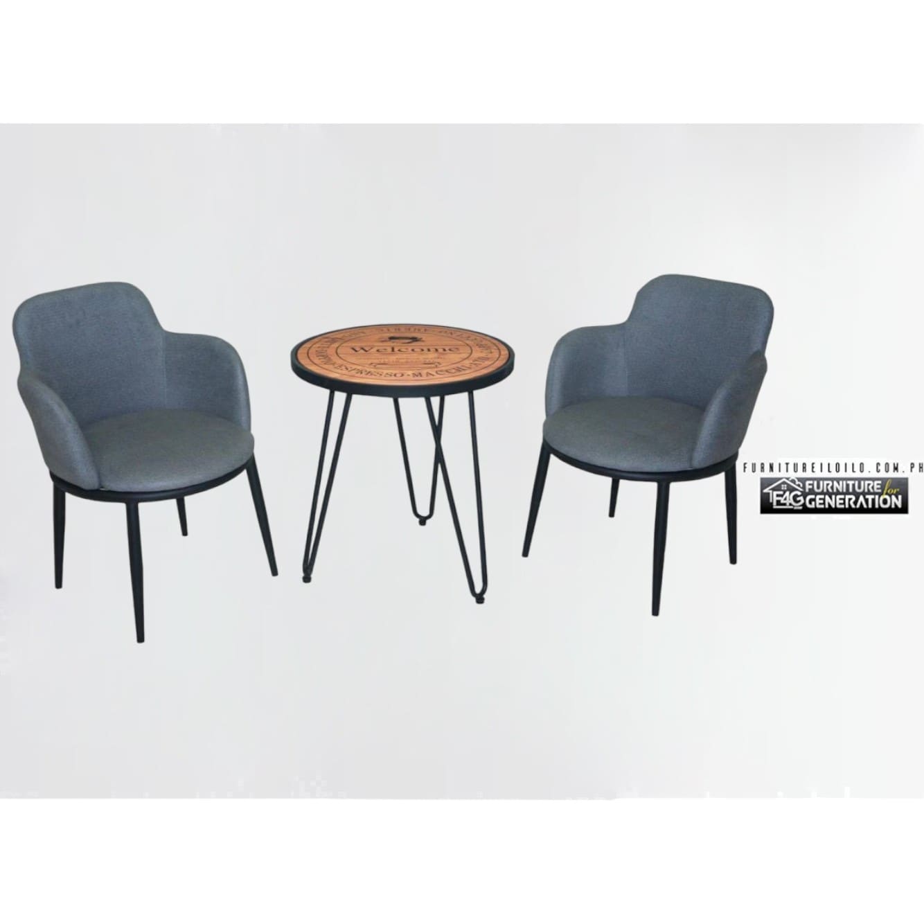 Tapu Round Lounge Set Two Seater, Coffee Table Set 