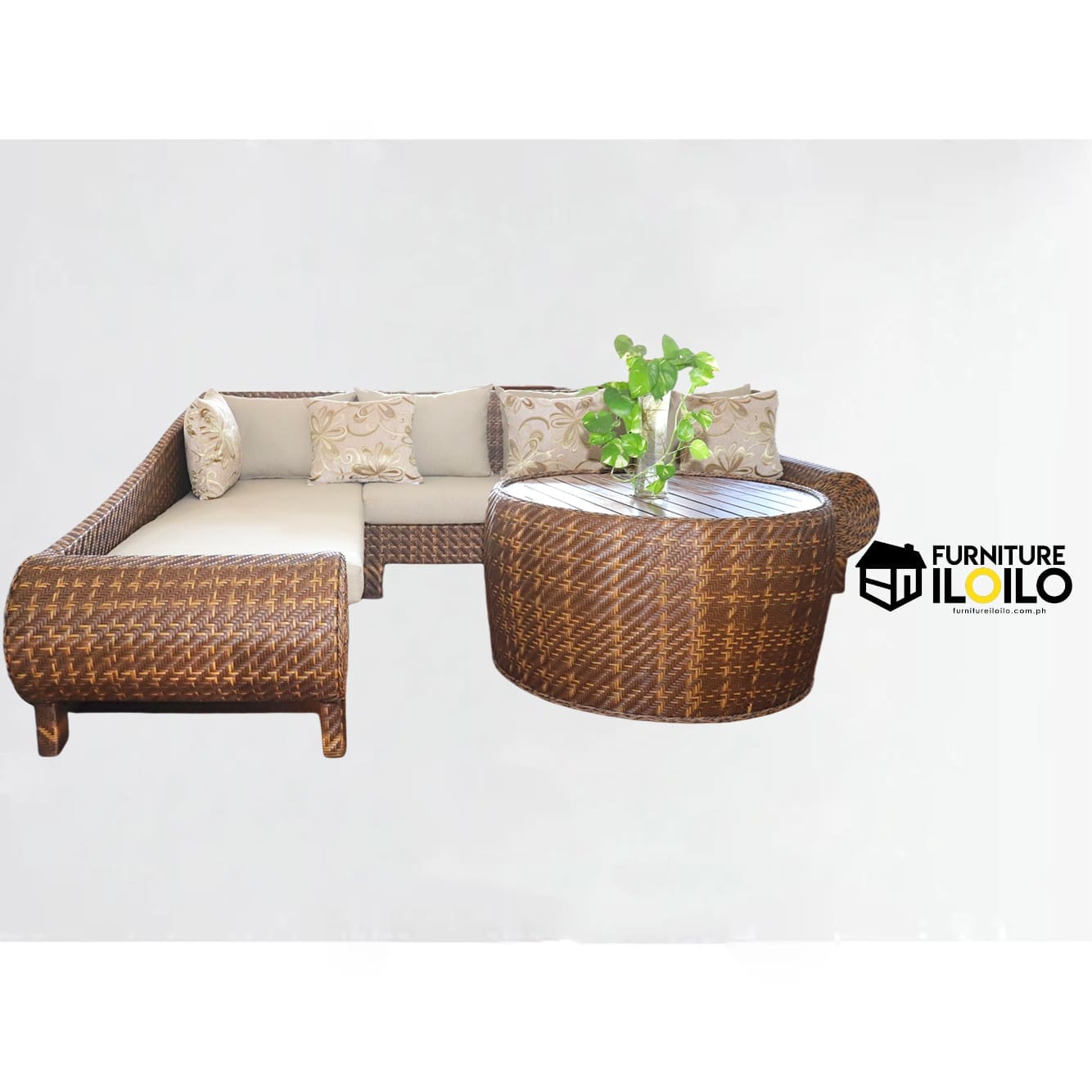 Alyssa Outdoor Furniture Premium Woven Synthetic Fiber Rattan