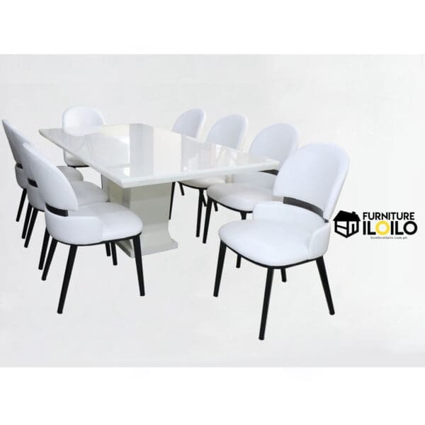 Orion Rectangular Marble Design Top Dining Table Set 6 Six Seater, 8 Eight Seater, 10 Ten Seater
