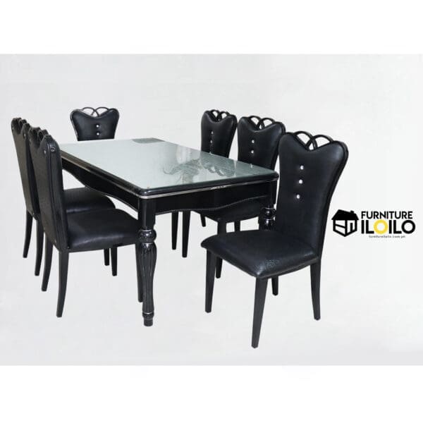 Ross Rectangular Glass Dining Table Set 6 Six Seater